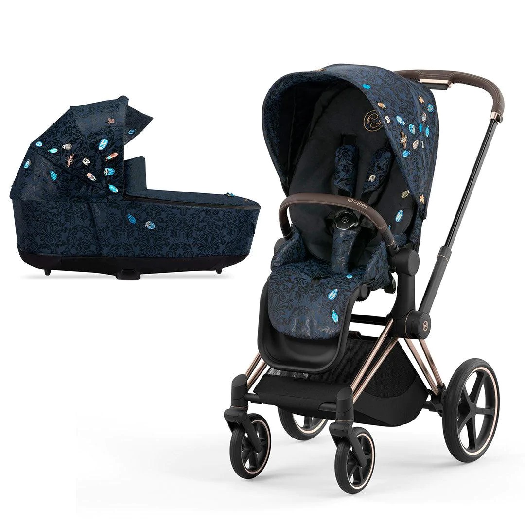 

Коляска 2в1 Cybex Priam IV Jewels of Nature шасси Rosegold, Priam Jewels of Nature 2в1