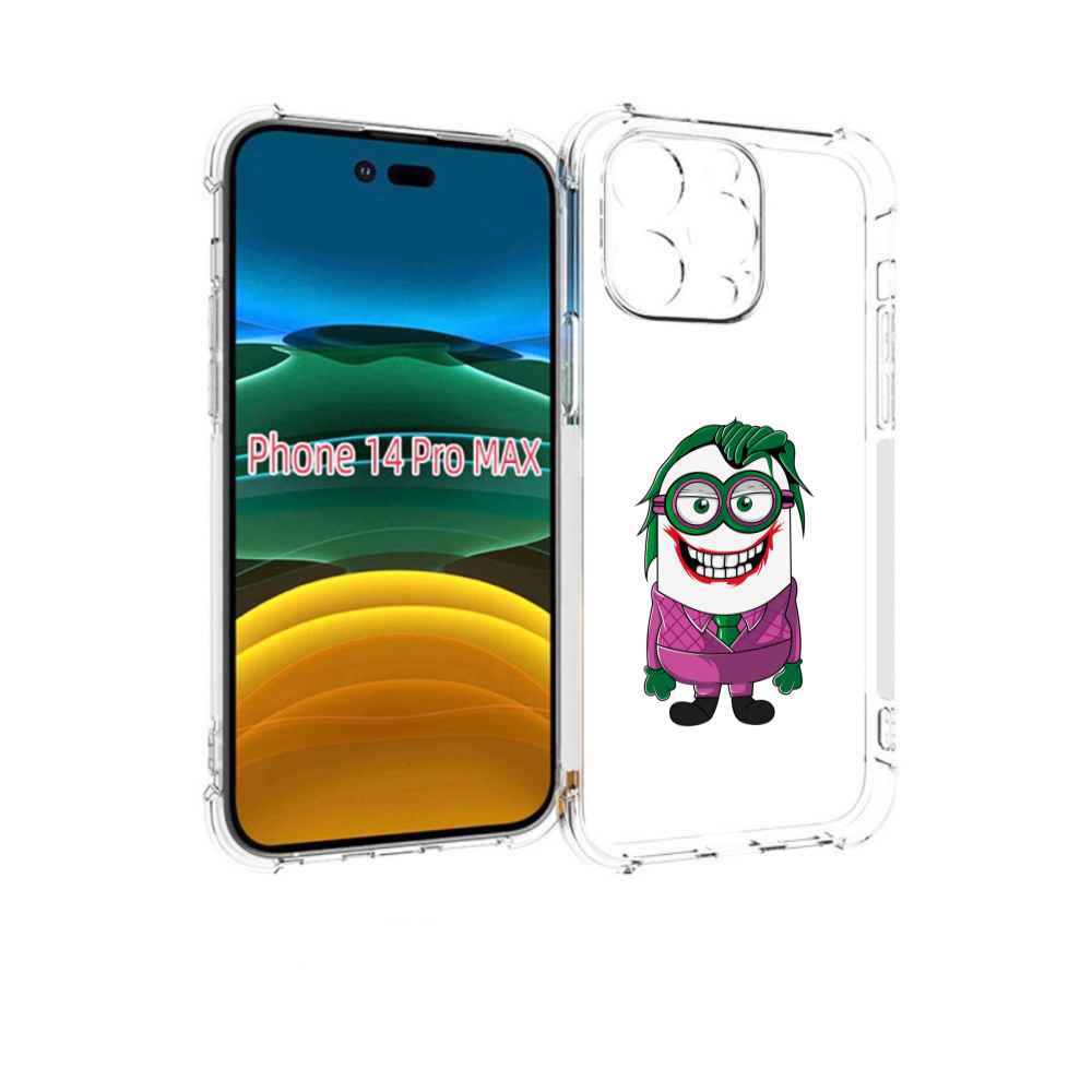 

Чехол MyPads джокер миньон для iPhone 14 Pro Max, Прозрачный, Tocco