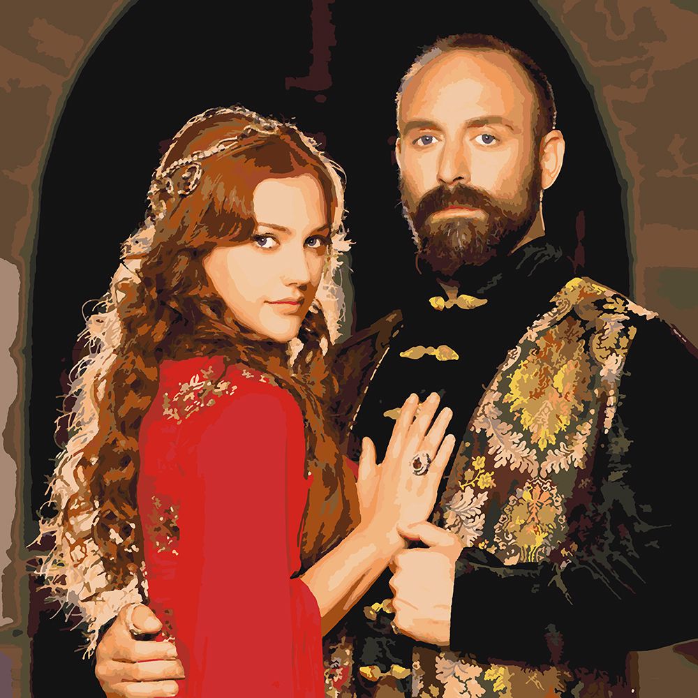 

Картина по номерам Красиво Красим Великолепный Век - Сулейман и Хюрем Султан, 60 х 60 см, Великолепный Век - Сулейман и Хюрем Султан