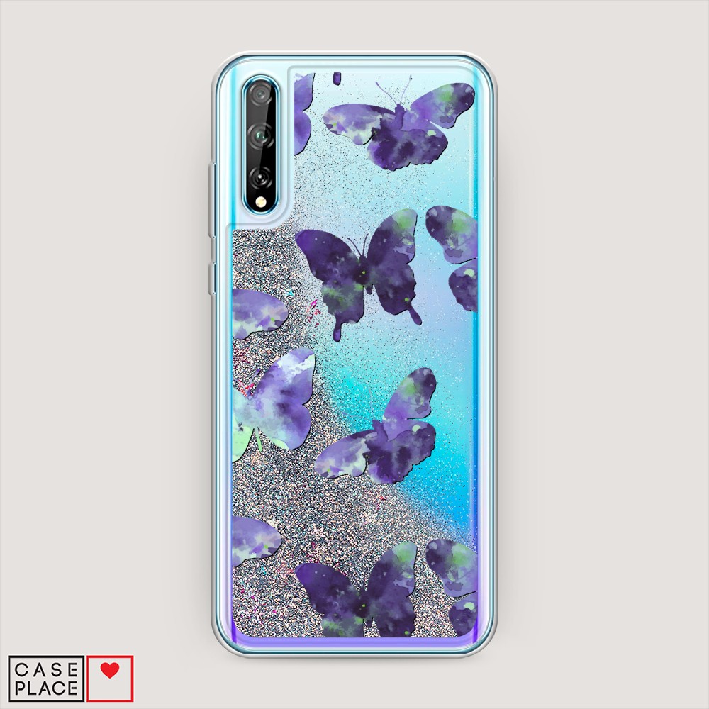 

Чехол Awog на Huawei Y8p/Huawei P Smart S "Бабочки отпечатки", Разноцветный, 6103591-1