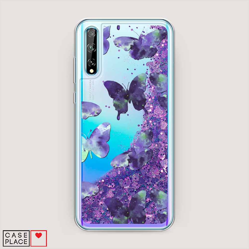 

Чехол Awog на Huawei Y8p/Huawei P Smart S "Бабочки отпечатки", Разноцветный, 6103592-1