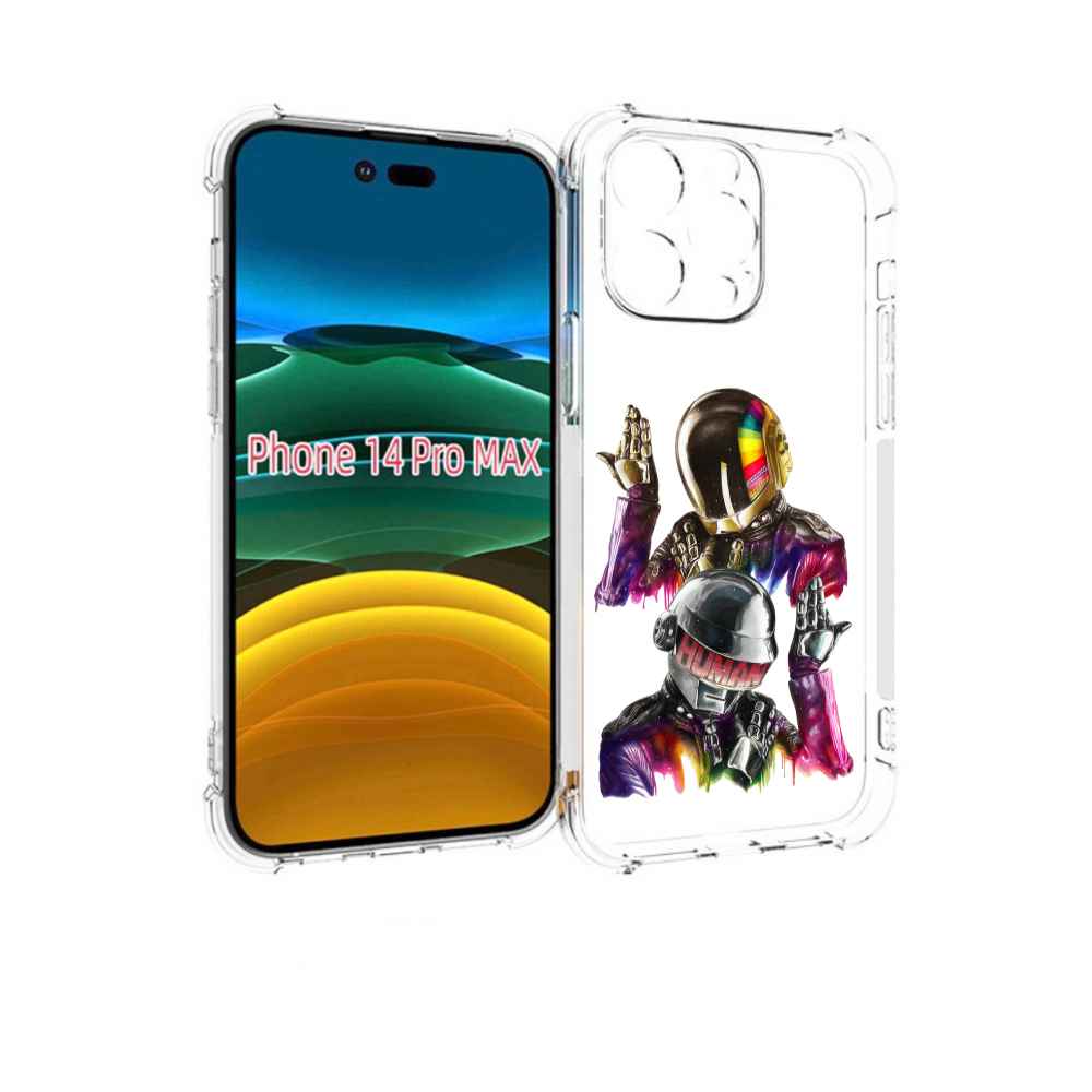 

Чехол MyPads диско космонавты для iPhone 14 Pro Max, Прозрачный, Tocco