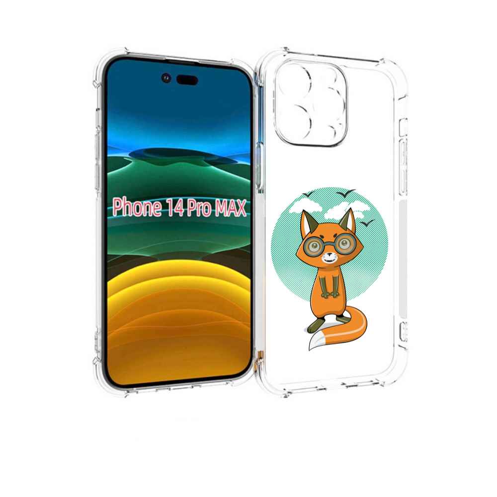 

Чехол MyPads задумчивая лиса для iPhone 14 Pro Max, Прозрачный, Tocco