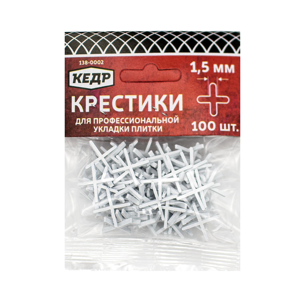 

Крестики для плитки Кедр, 1 мм, 100 шт