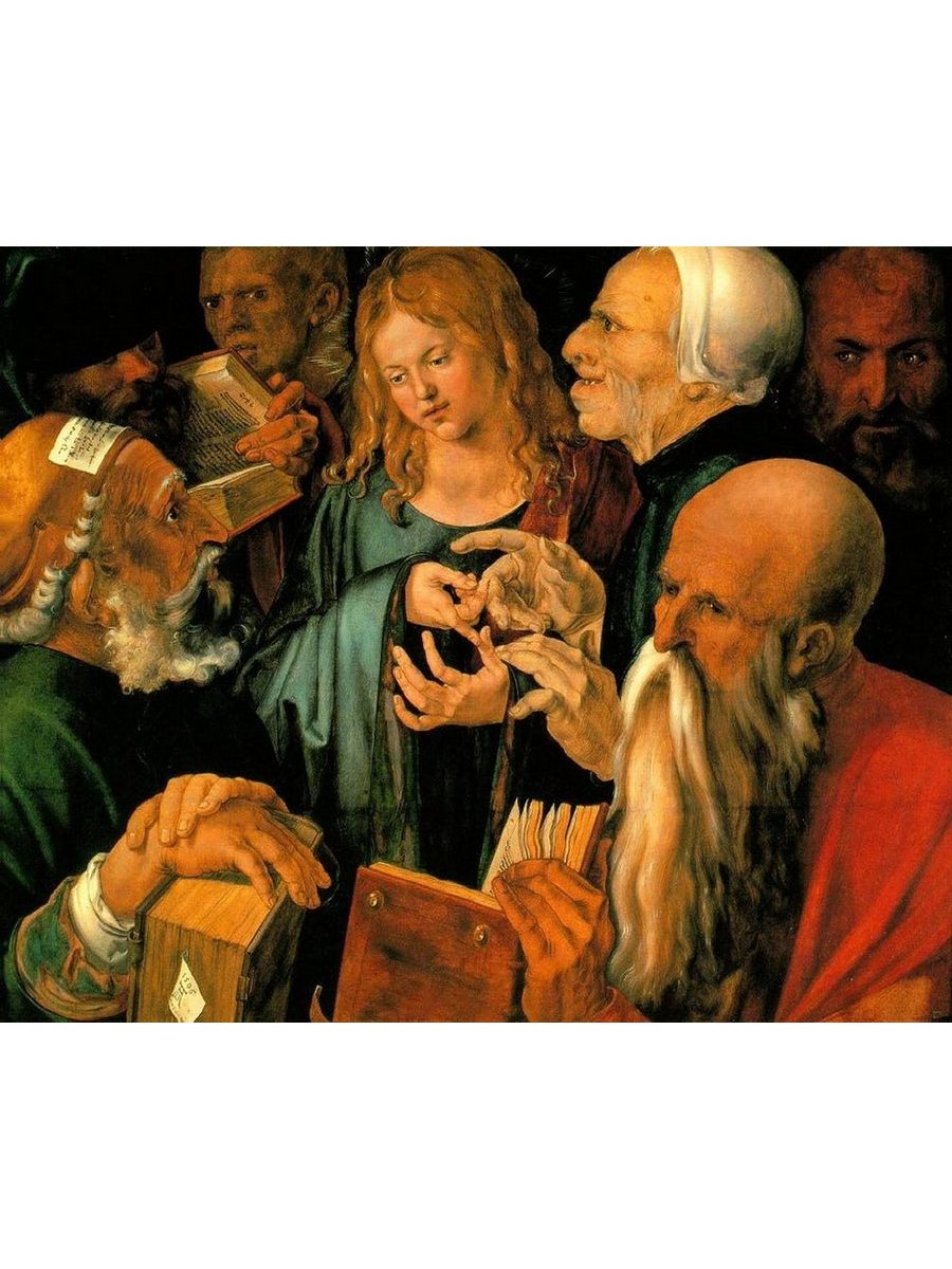 

Постер DRABS A2 Альбрехт Дюрер Христос среди книжников