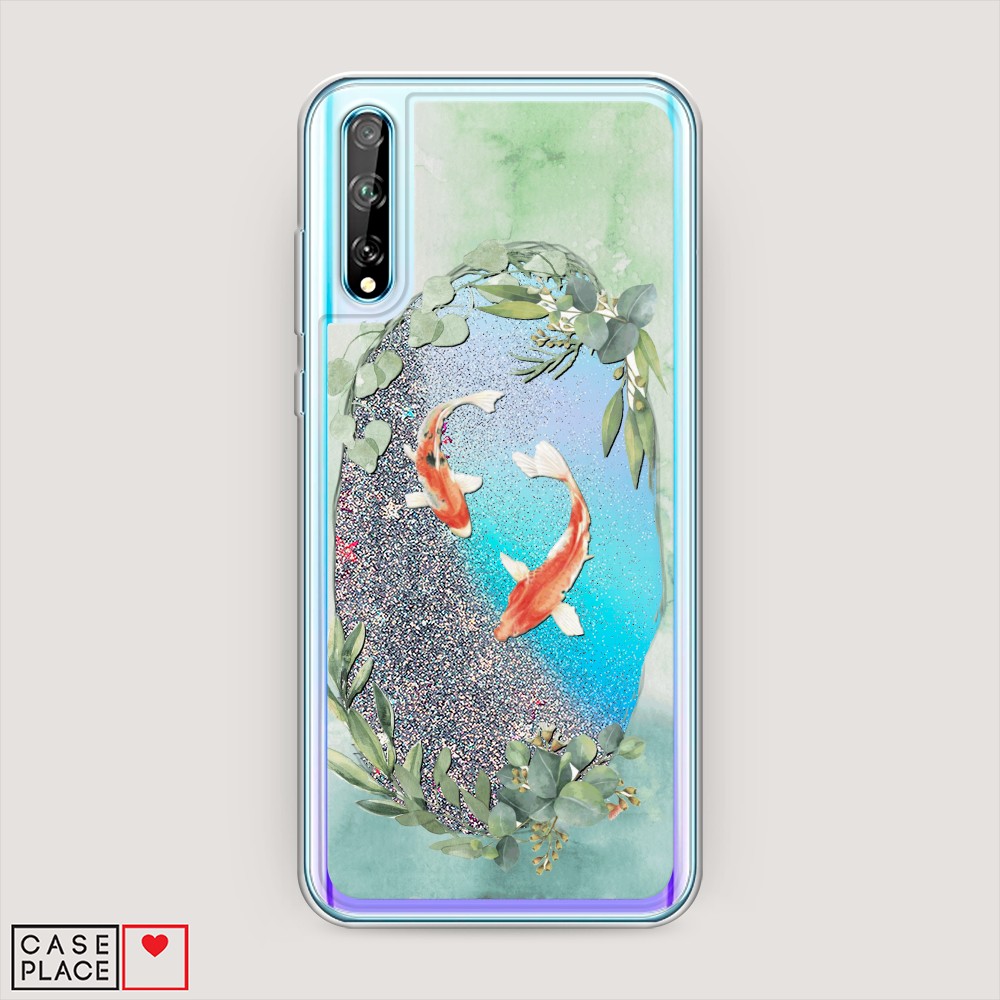 

Чехол Awog на Huawei Y8p/Huawei P Smart S "Две золотые рыбки", Разноцветный, 6103591-1