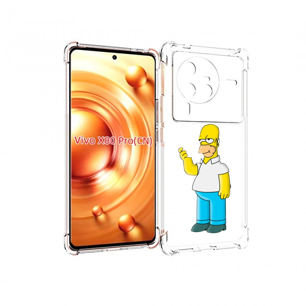 

Чехол MyPads гомер-симпсон для Vivo X80 PRO, Прозрачный, Tocco