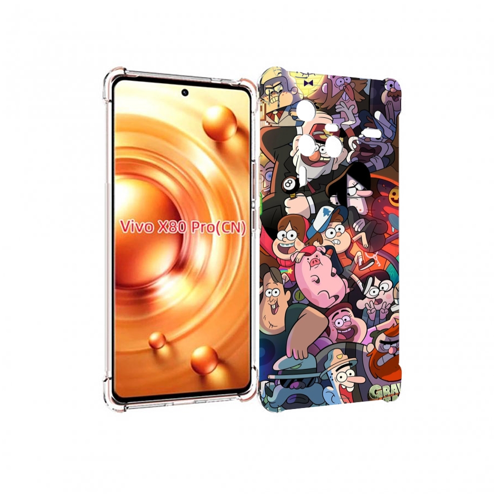 

Чехол MyPads гравити-фолз для Vivo X80 Pro, Прозрачный, Tocco