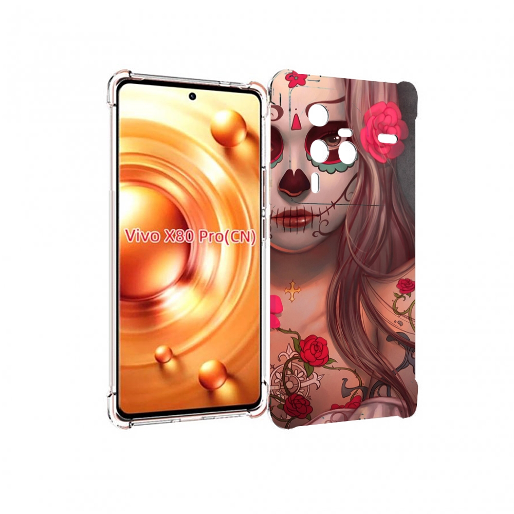 

Чехол MyPads девочка в рисунках для Vivo X80 PRO, Прозрачный, Tocco