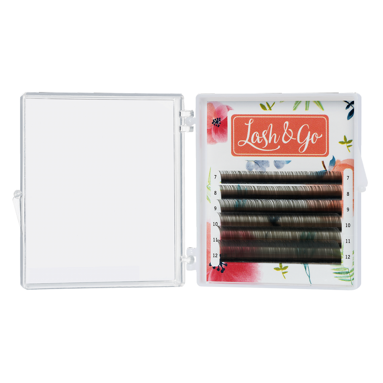 

Ресницы Цветные Lash&Go Пепельный Ash 6 линий C, 0,07, 7-12 мм, Серый