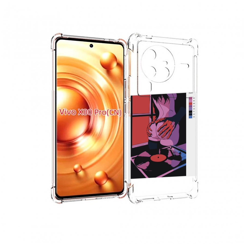

Чехол MyPads девушка красивая сзади женский для Vivo X80 PRO, Прозрачный, Tocco