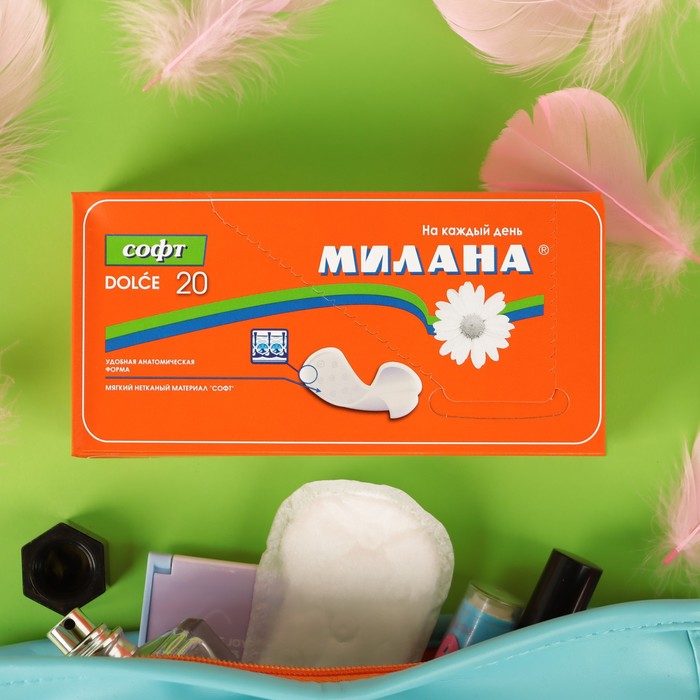 

Прокладки ежедневные, Милана, Dolce Софт, 20 шт