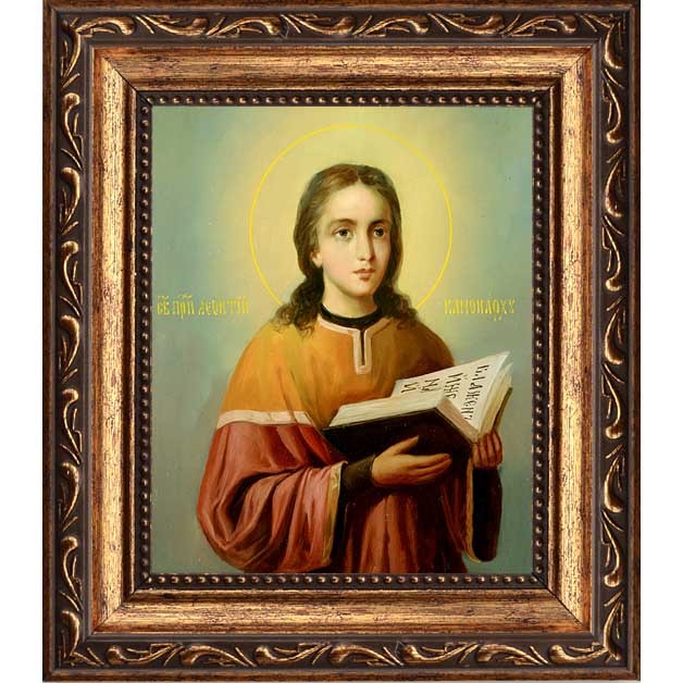 

Леонтий Печерский, преподобный канонарх. Икона на холсте.