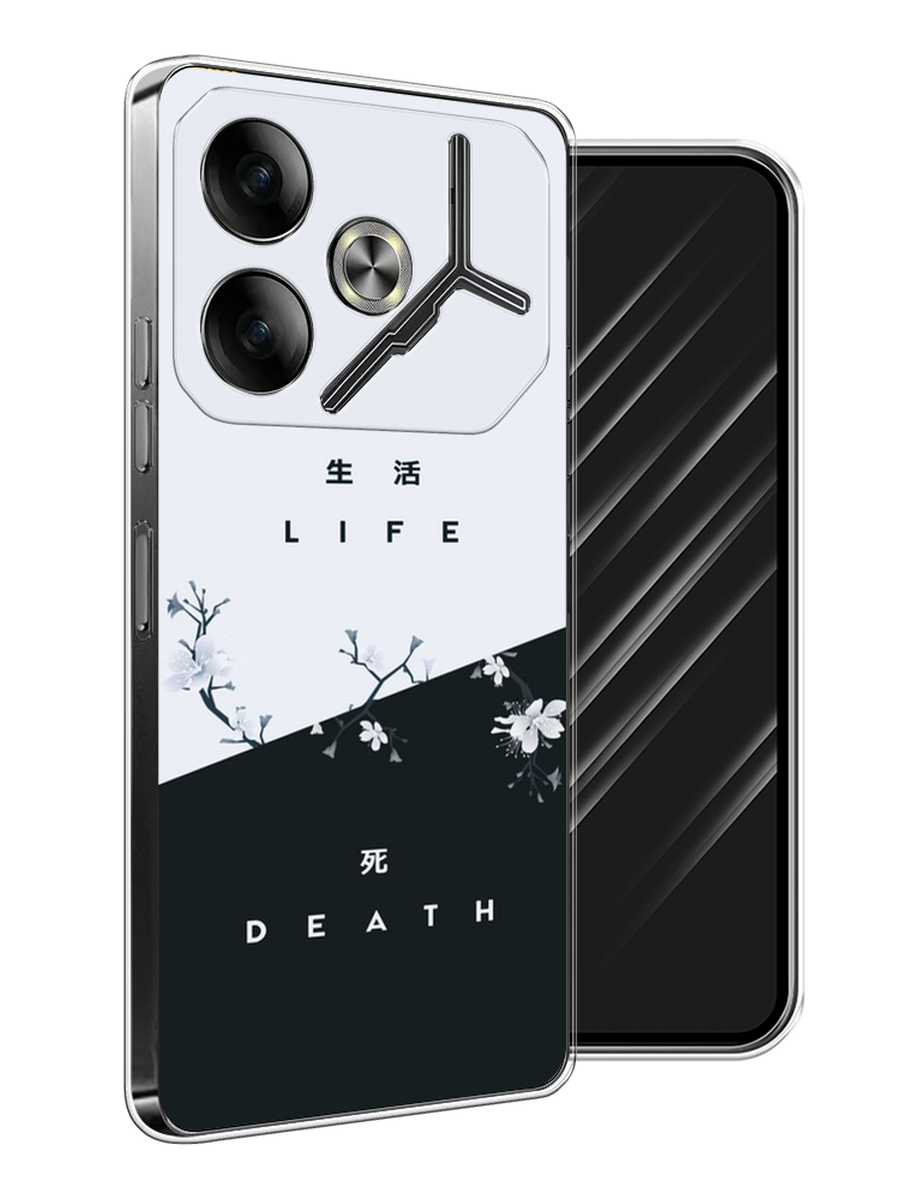 

Чехол Awog на Tecno Pova 6 "Life and death", Черный;серый, 305350-1