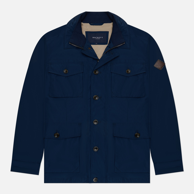 Мужская демисезонная куртка Hackett Lightweight Field синий, Размер L
