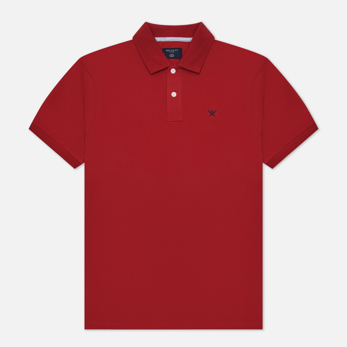 

Мужское поло Hackett Slim Fit Logo красный, Размер L, Slim Fit Logo