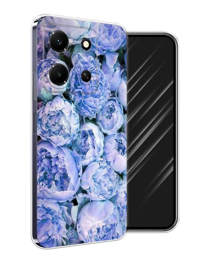 

Чехол Awog на Infinix Note 30i "Пионы голубые", Голубой, 3104350-8