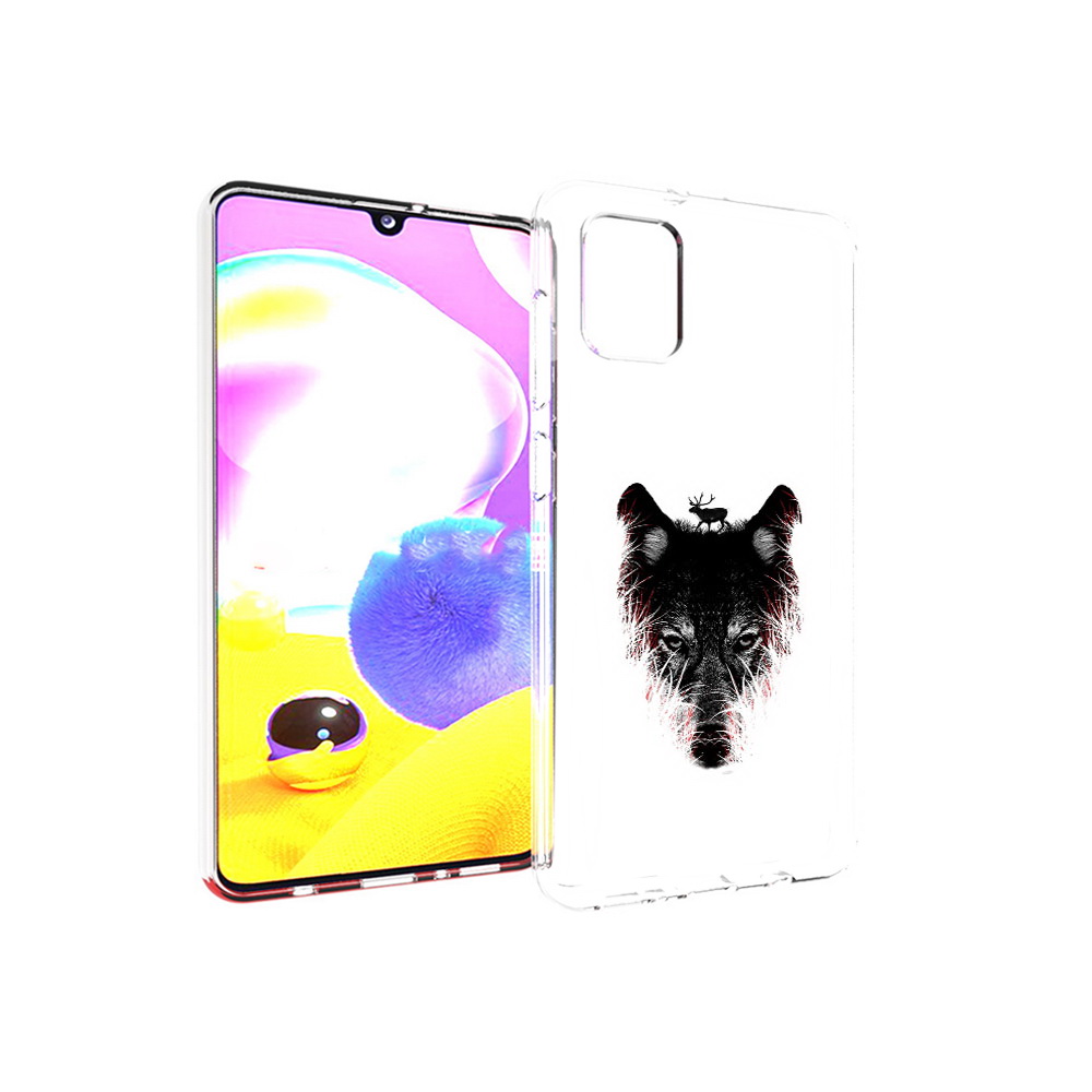 

Чехол MyPads Tocco для Samsung Galaxy A31 волк в траве (PT146911.482.267), Прозрачный, Tocco