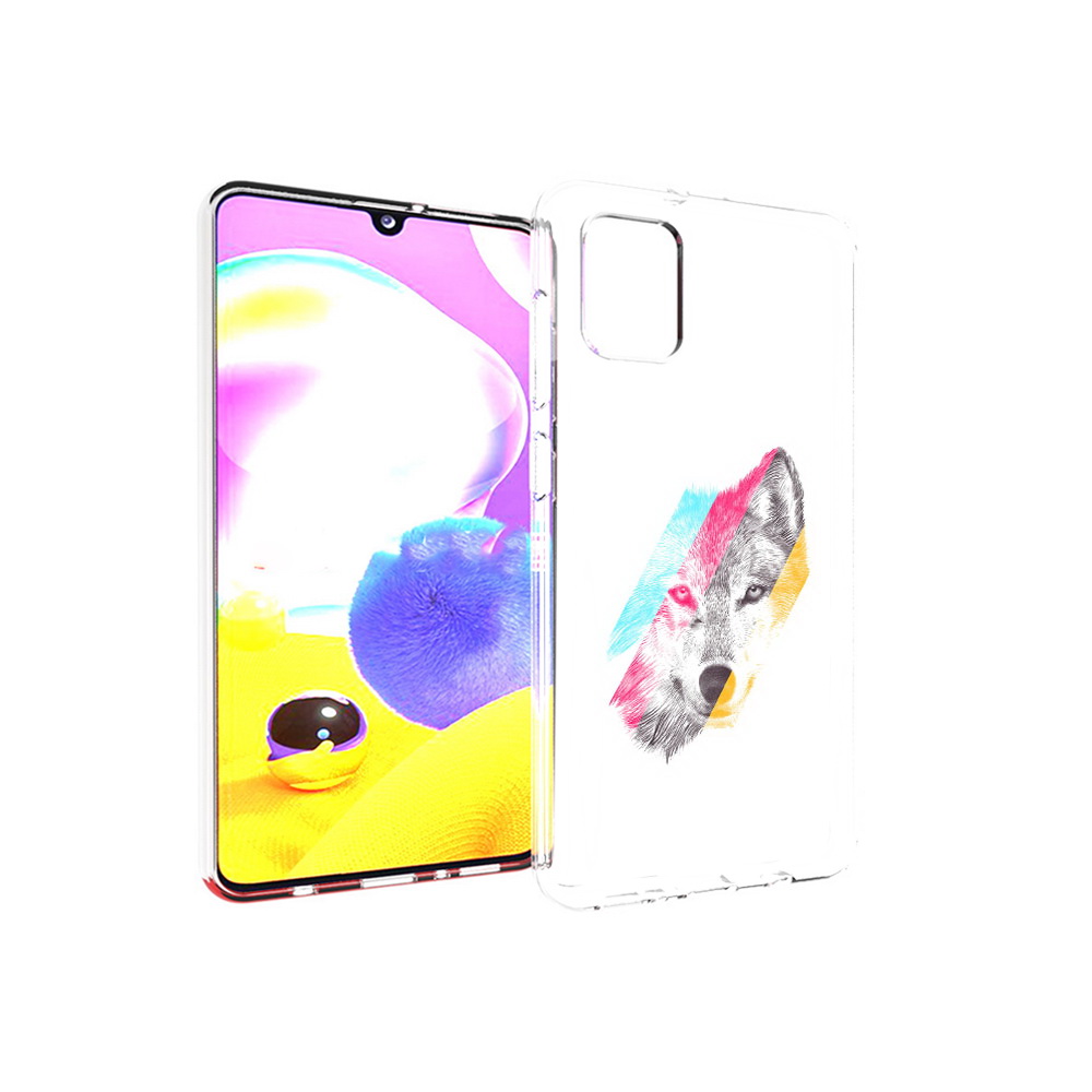 

Чехол MyPads Tocco для Samsung Galaxy A31 волк градиент (PT146911.482.268), Прозрачный, Tocco