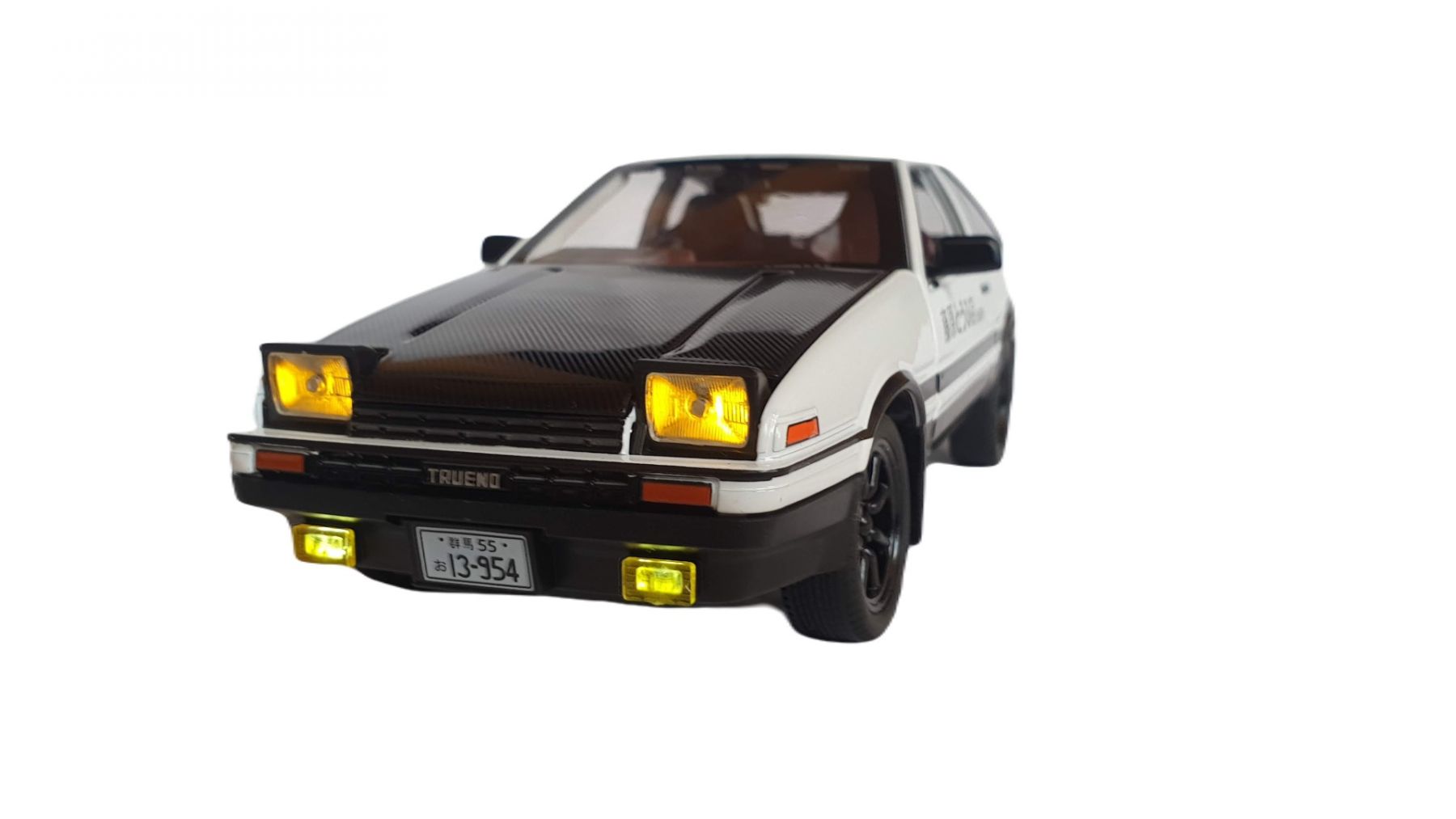 фото Металлическая машинка toyota sprinter trueno ae86 с подвижными фарами miniauto