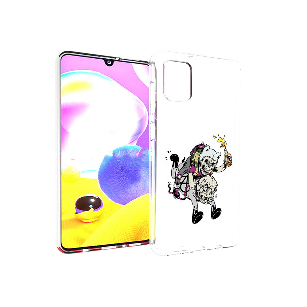 

Чехол MyPads Tocco для Samsung Galaxy A31 время приключений скелеты (PT146911.482.277), Прозрачный, Tocco