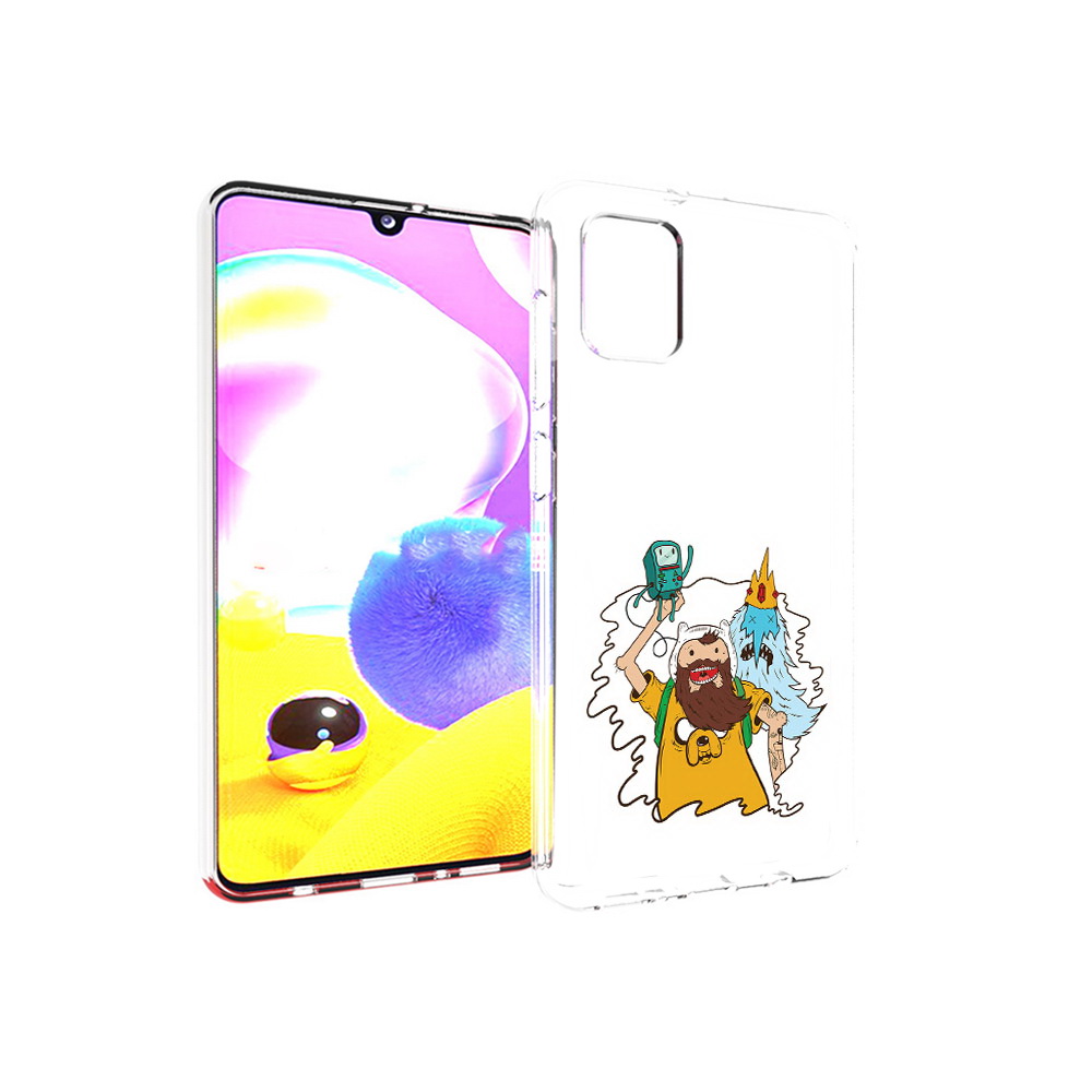 

Чехол MyPads Tocco для Samsung Galaxy A31 время приключений старый Финн (PT146911.482.279), Прозрачный, Tocco