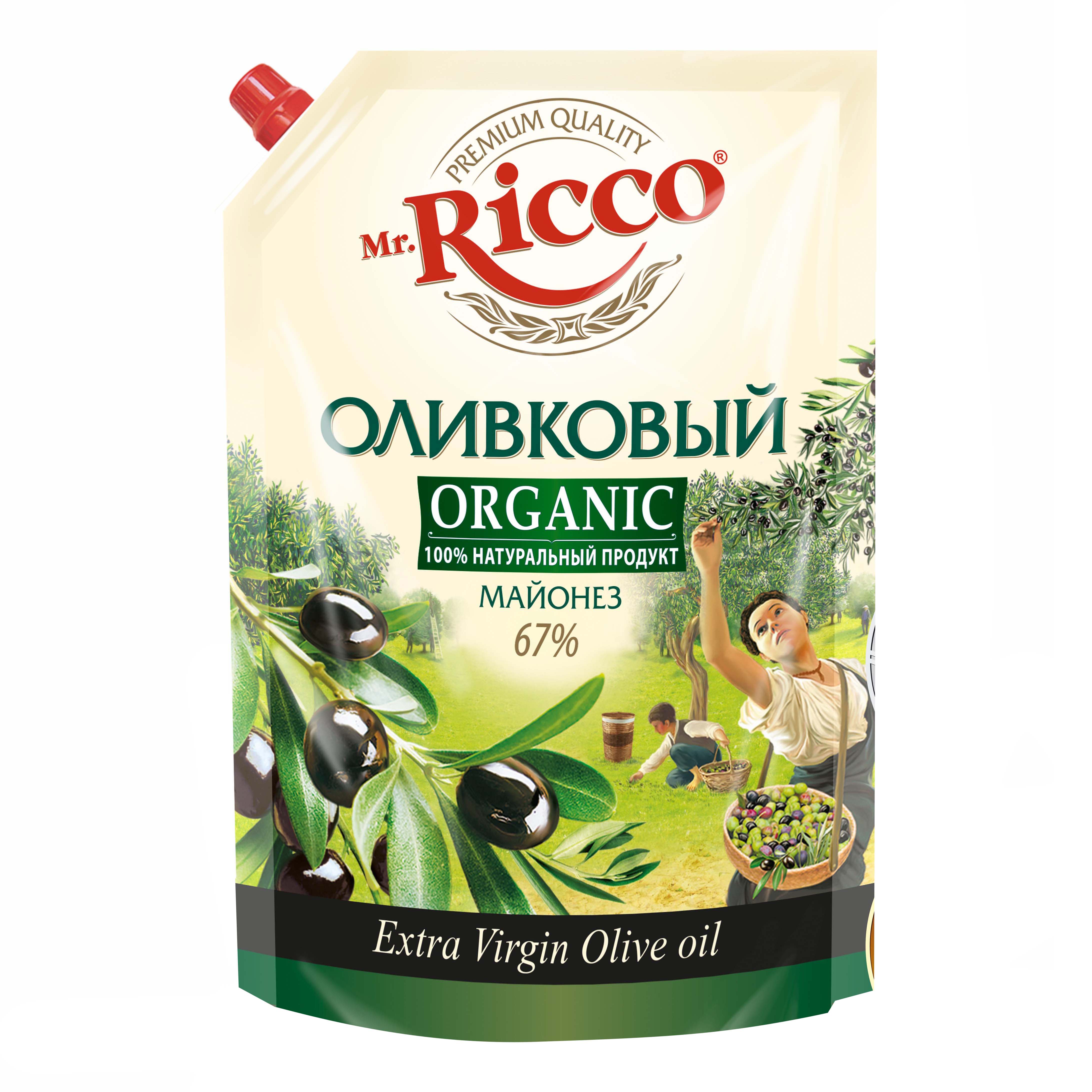 Майонез Mr.Ricco Organic оливковый 67%