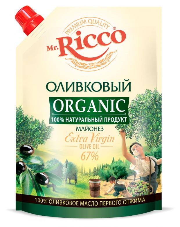 фото Майонез mr.ricco organic оливковый 67% 800 мл