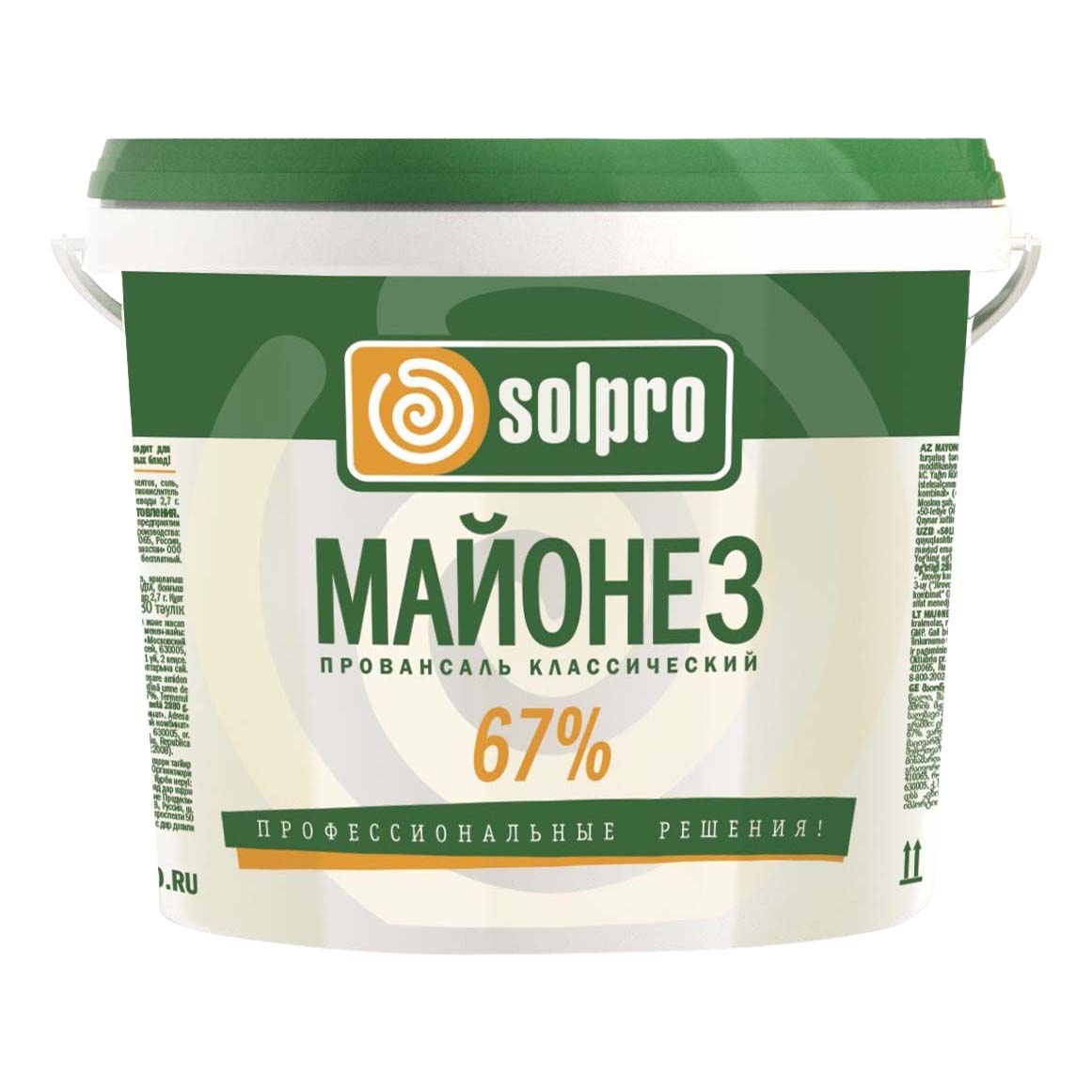 Майонез Solpro Провансаль 67% 10 л