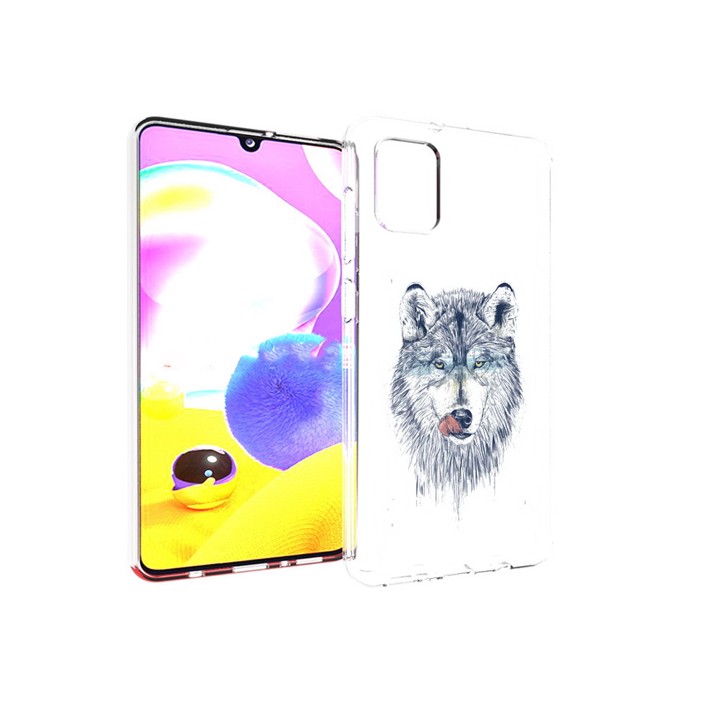 

Чехол MyPads Tocco для Samsung Galaxy A31 голодгый волк (PT146911.482.292), Прозрачный, Tocco