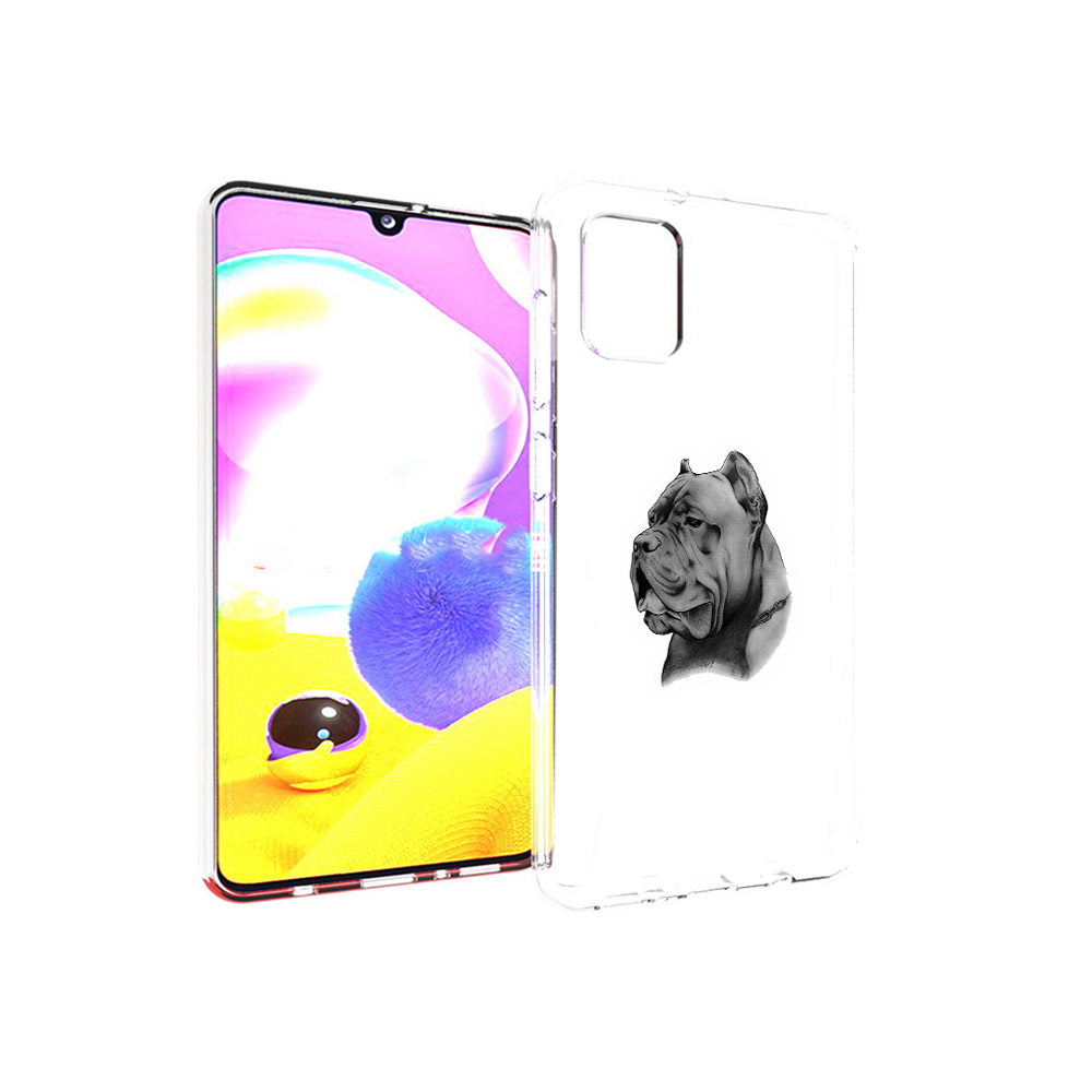 

Чехол MyPads Tocco для Samsung Galaxy A31 грозный бульдог (PT146911.482.300), Прозрачный, Tocco