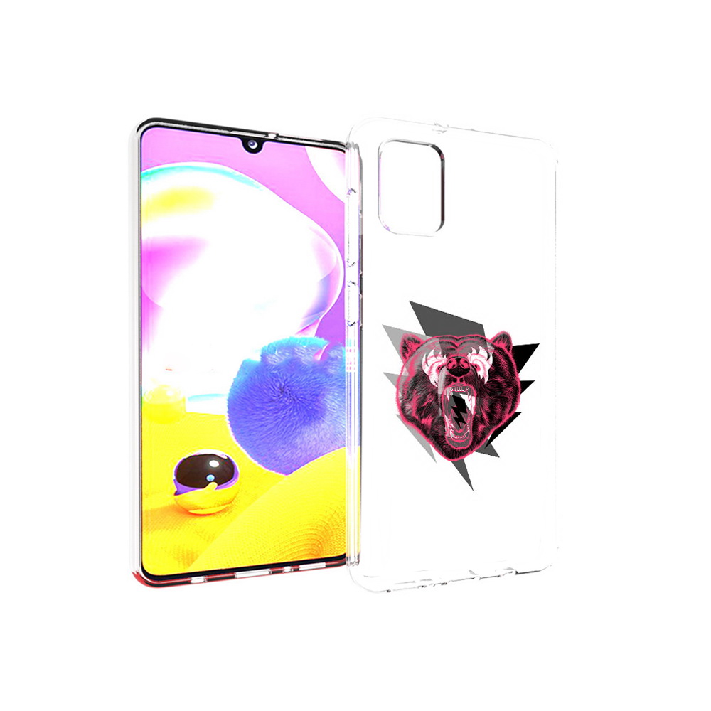 

Чехол MyPads Tocco для Samsung Galaxy A31 грозовой медведь (PT146911.482.301), Прозрачный, Tocco