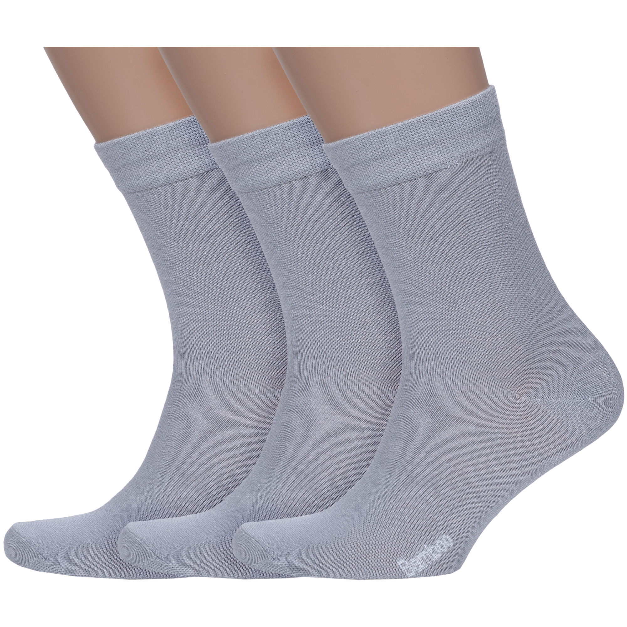 Комплект носков мужских VASILINA 3-3С4110 серых 23-25