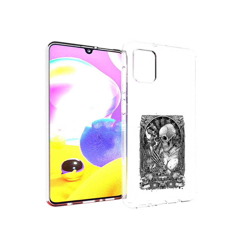 Чехол MyPads Tocco для Samsung Galaxy A31 девушка скелет (PT146911.482.316)