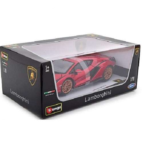 Машинка металлическая 1:18 Bburago Lamborghini Sian FKP 37 18-11046 RD bburago 1 18 lamborghini sian fkp37 simulation alloy car model collect gifts toy boy toys