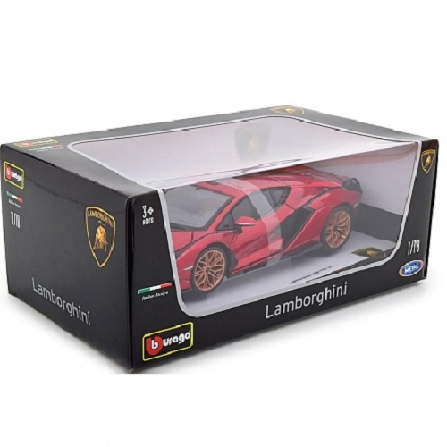 Машинка металлическая 1:18 Bburago Lamborghini Sian FKP 37 18-11046 RD конструктор lamborghini sian 620 дет ламборджини сиан