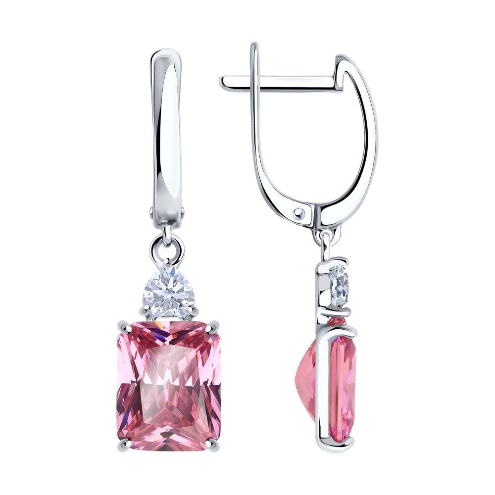 

Серьги из серебра SOKOLOV 94026762, фианит, 94026762