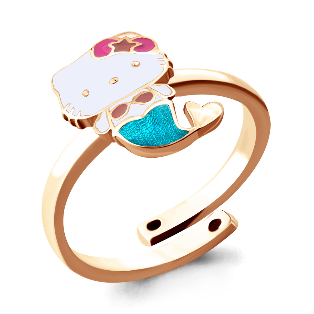 

Кольцо из серебра с эмалью р.  Aquamarine 54636_925_з, 54636_925_з
