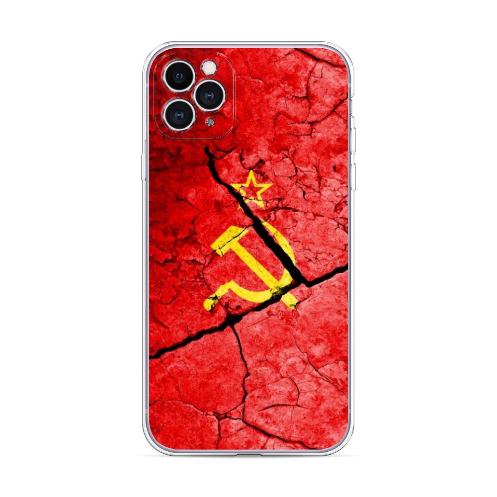 фото Силиконовый чехол "ссср" на apple iphone 11 pro max awog