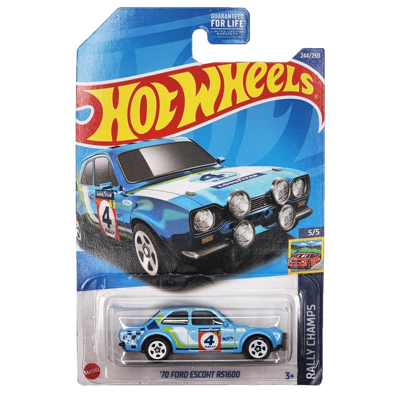 

Машинка Hot Wheels Хот Вилс 244250 70 FORD ESCORT RS1600, HCV30-R521, Голубой