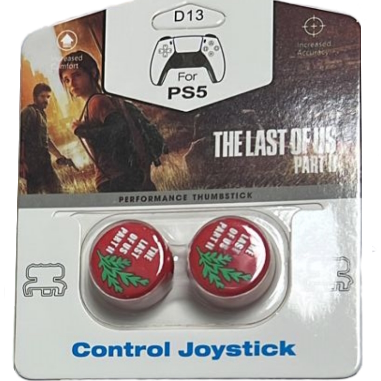 фото Накладки на стики для dualsense/dualshock 4 dh the last of us part 2\d13 red (ps5/ps4) nobrand