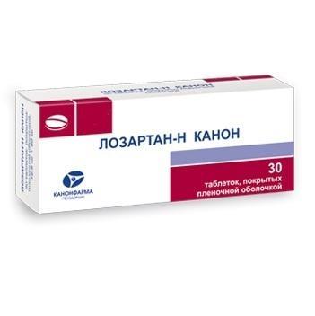 фото Лозартан-н канон таблетки 12,5 мг+50 мг 30 шт. канонфарма продакшн зао