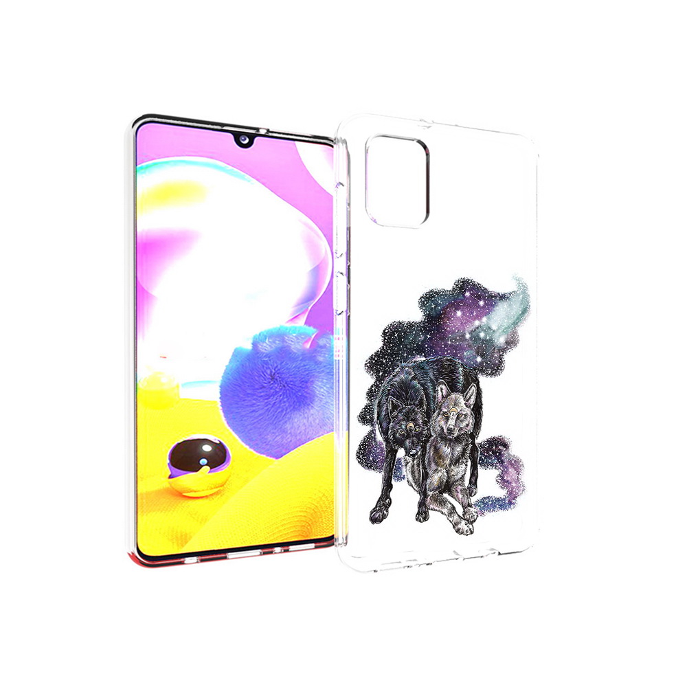 

Чехол MyPads Tocco для Samsung Galaxy A31 звездные волки (PT146911.482.352), Прозрачный, Tocco