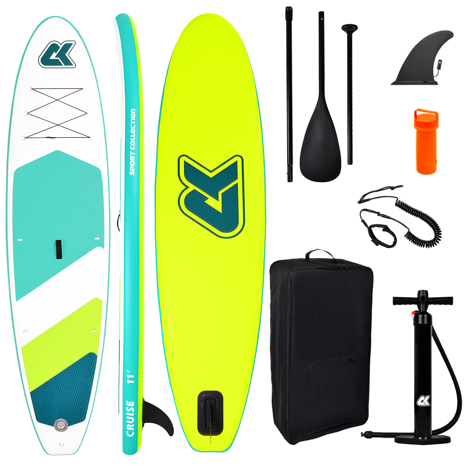 

Сапборд Sport Collection CK-11 WHITE GREEN, Белый;зеленый, CK-11
