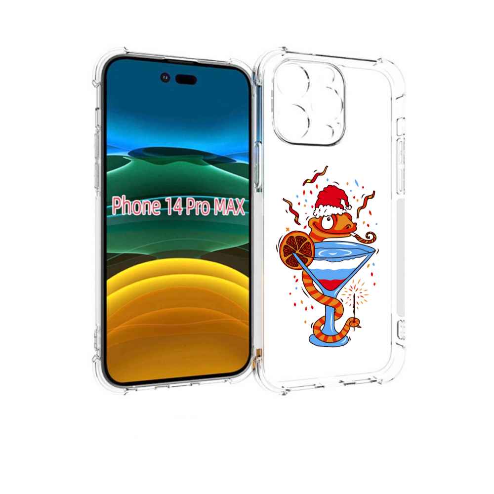 

Чехол MyPads змейка для iPhone 14 Pro Max, Прозрачный, Tocco