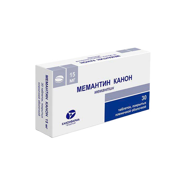 фото Мемантин таблетки 15 мг 30 шт. канонфарма продакшн зао