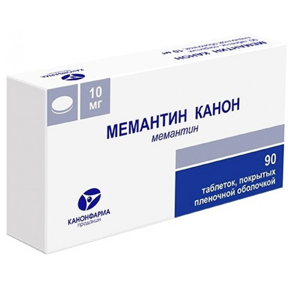 Купить Мемантин Канон таблетки 15 мг 30 шт., Канонфарма продакшн ЗАО