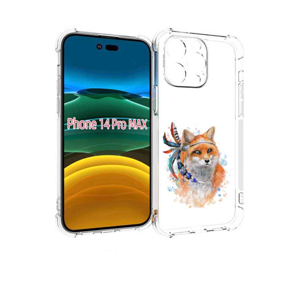 

Чехол MyPads инду лиса для iPhone 14 Pro Max, Прозрачный, Tocco