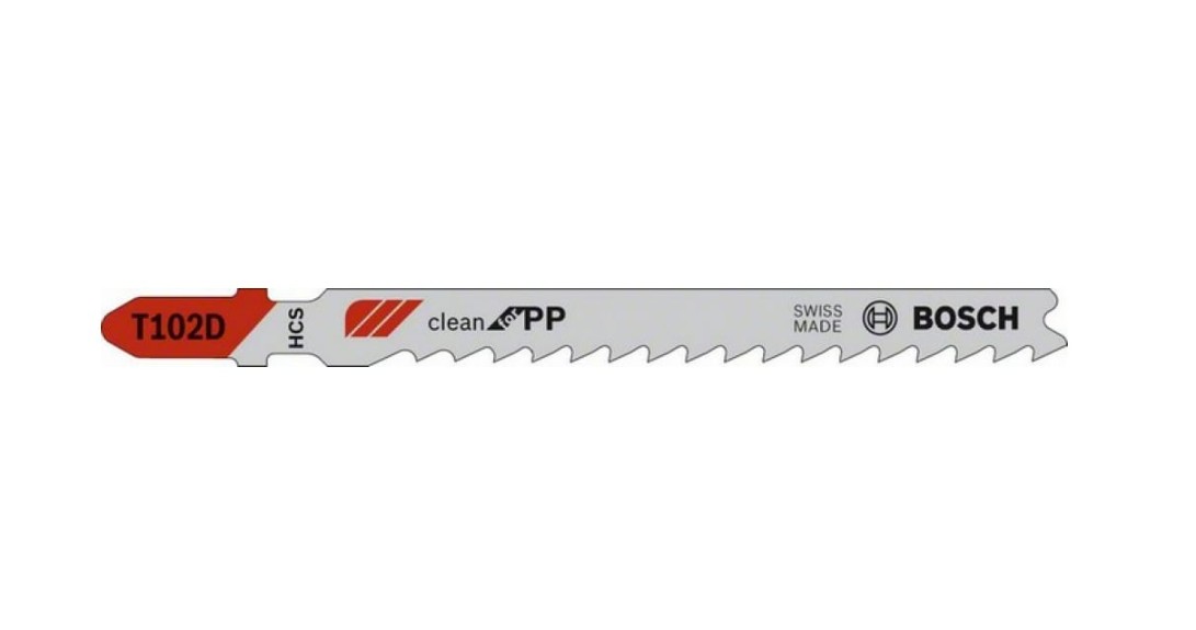Пилки Bosch CleanPP (100 мм; тип T102D; 3 шт.) для лобзика 2.608.667.443 пилки для ножовок bosch
