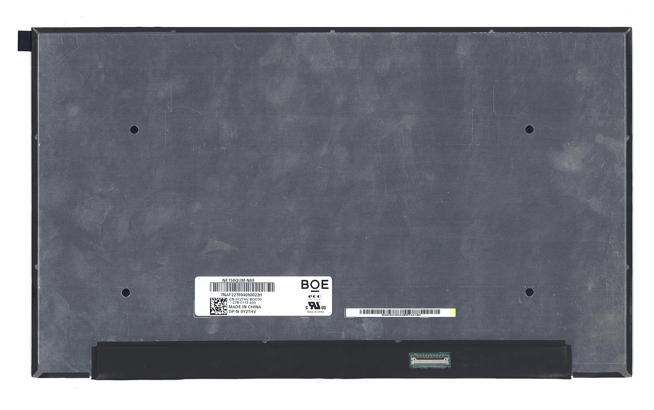 

Матрица NE156QUM-N69 ADS 15.6' 3840x2160 (UHD) UltraSlim 40 pin матовая, NE156QUM-N69 ADS 15.6' 3840x2160 (UHD) UltraSlim 40 pin матовая